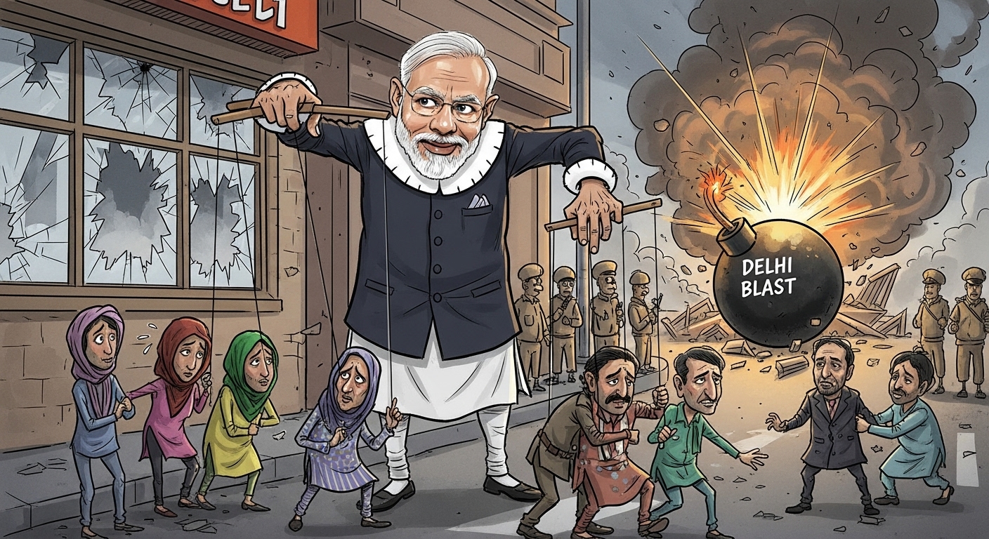Modi’s Opportunistic Politics: Exploiting the Delhi Blast to Harass Innocent Kashmiris