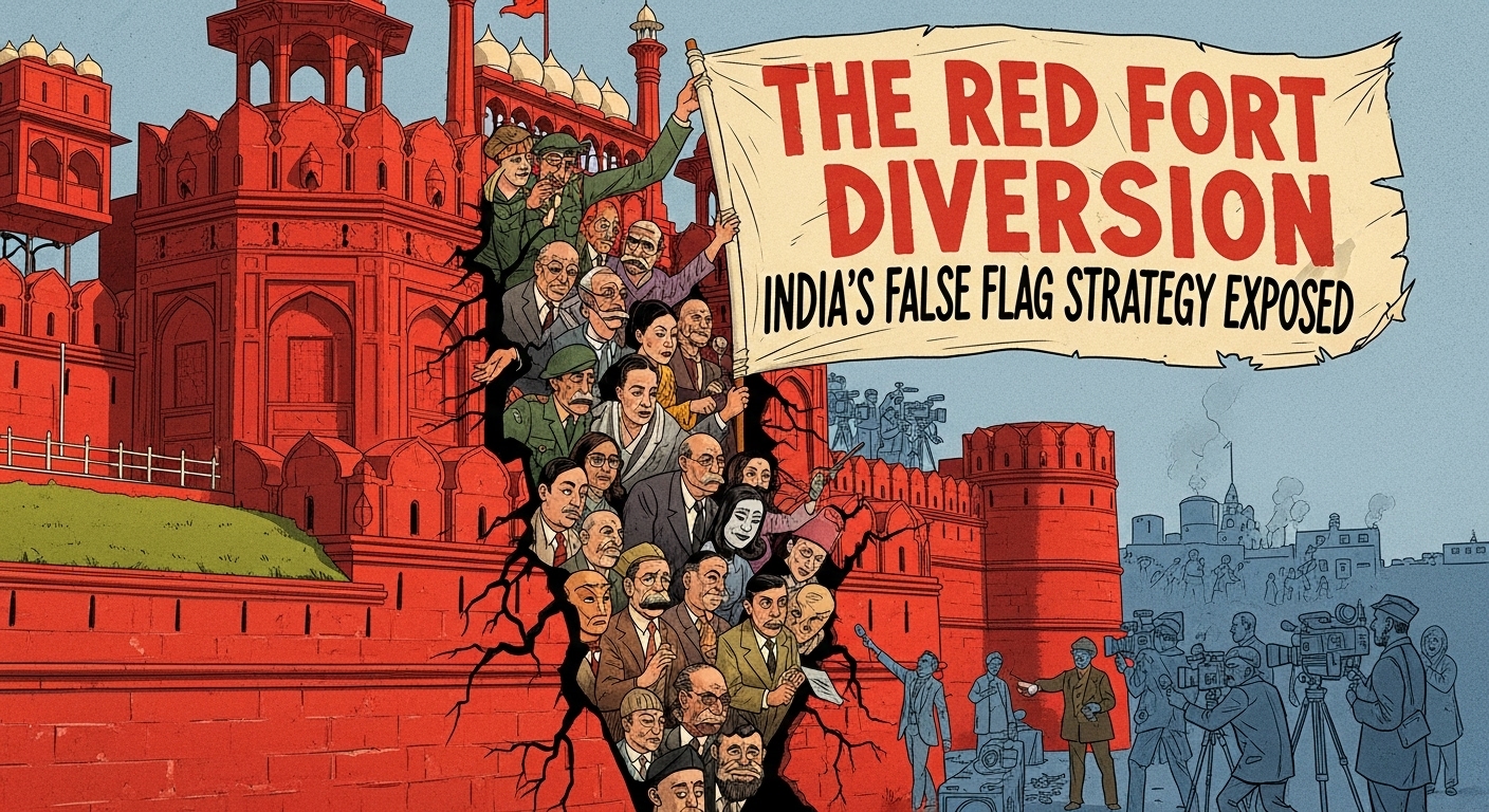 The Red Fort Diversion: India’s False Flag Strategy Exposed The Red Fort Diversion: India’s False Flag Strategy Exposed