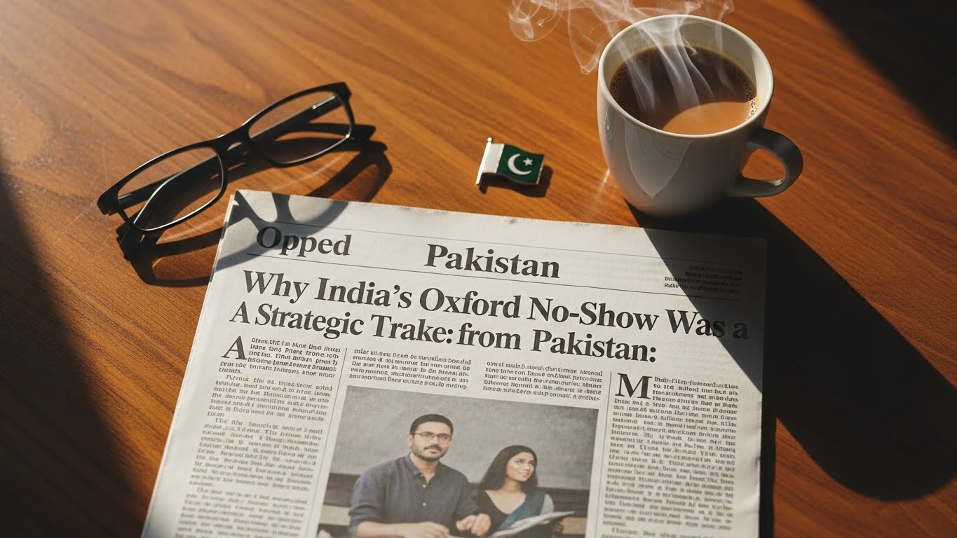 Why India’s Oxford No-Show Was a Strategic Mistake: A View from Pakistan Why India’s Oxford No-Show Was a Strategic Mistake: A View from Pakistan