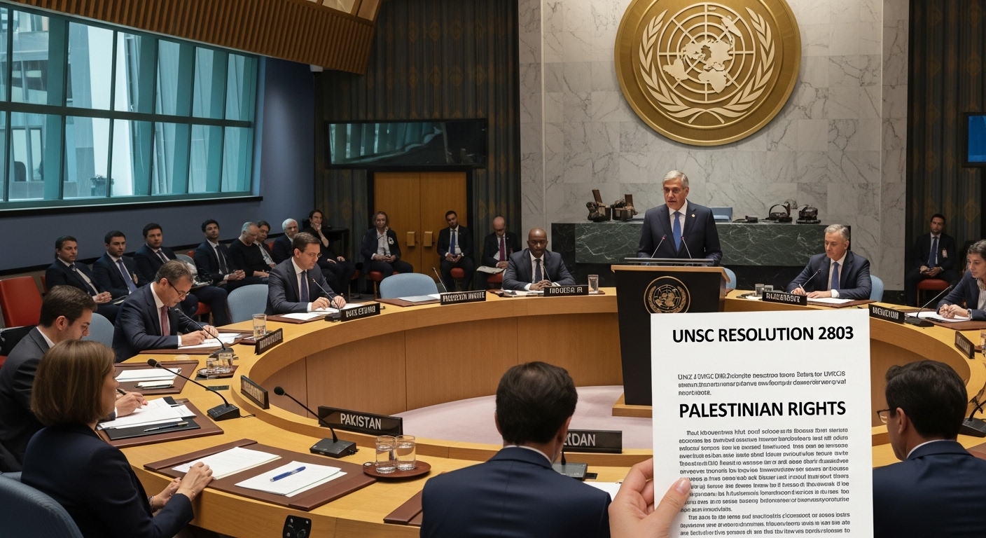 Pakistan’s Principled Leadership: Upholding Palestinian Rights Through UNSC Resolution 2803 Pakistan’s Principled Leadership: Upholding Palestinian Rights Through UNSC Resolution 2803