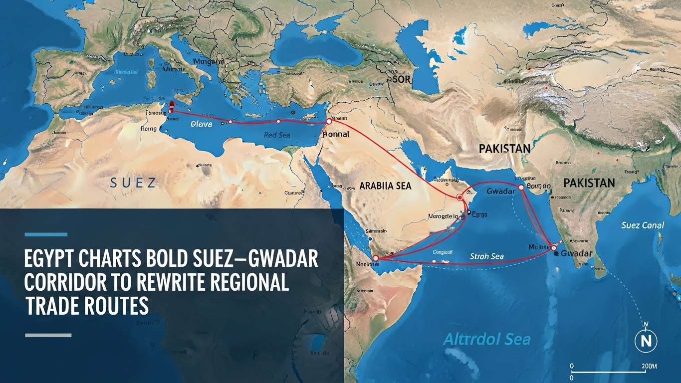 Egypt Charts Bold Suez–Gwadar Corridor to Rewrite Regional Trade Routes Egypt Charts Bold Suez–Gwadar Corridor to Rewrite Regional Trade Routes