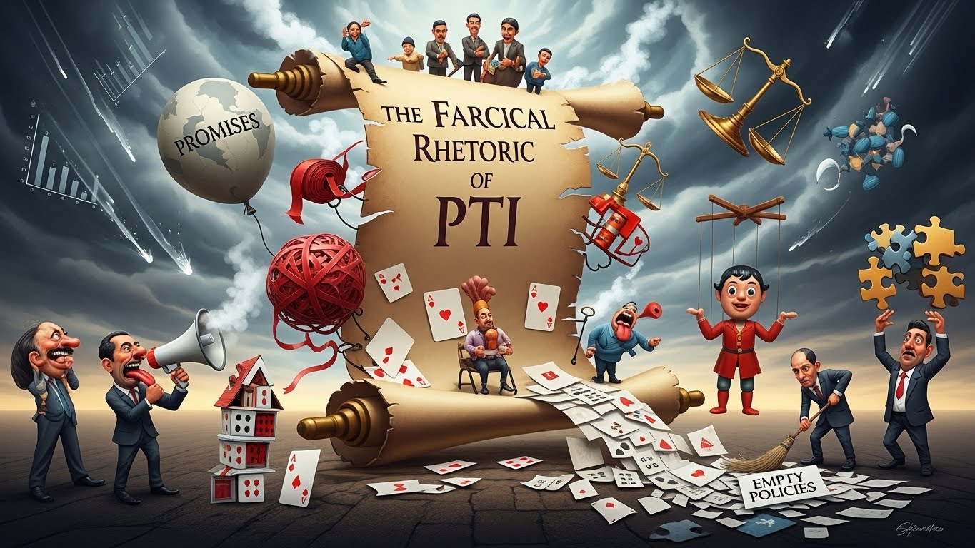 The Farcical Rhetoric of PTI: An Unraveling Legacy of Mismanagement and Manipulation The Farcical Rhetoric of PTI: An Unraveling Legacy of Mismanagement and Manipulation