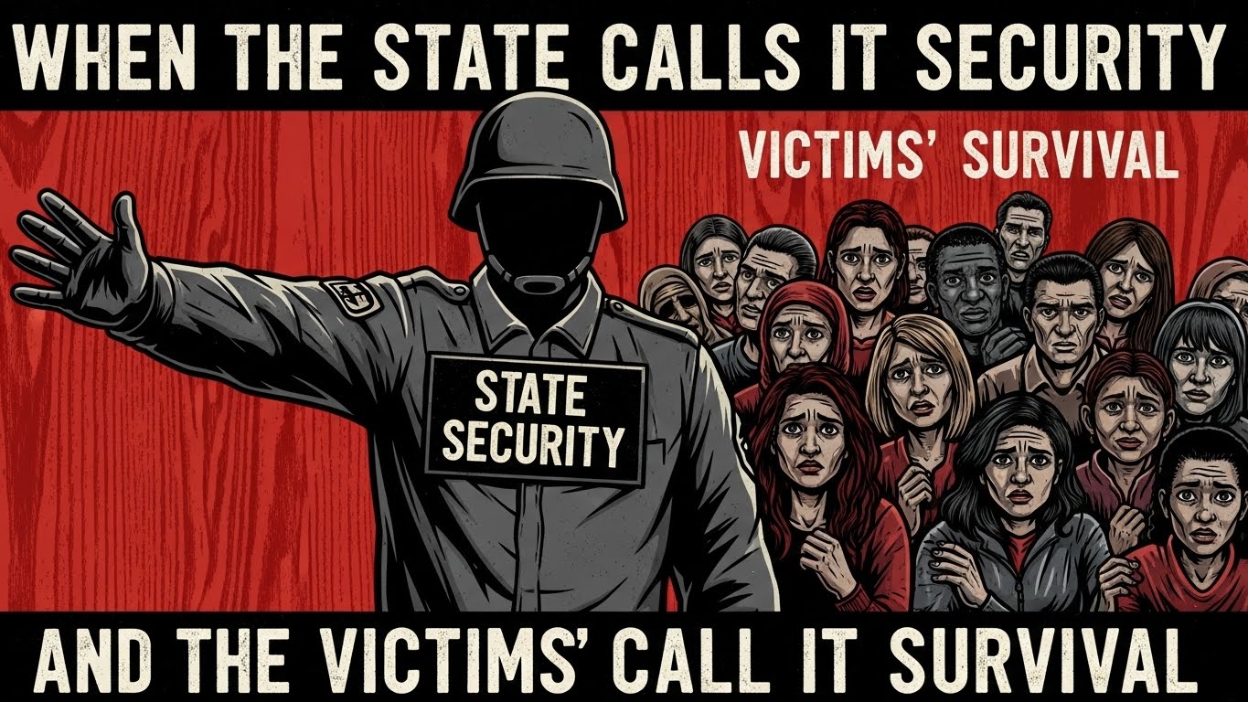 When the State Calls It Security, and the Victims Call It Survival When the State Calls It Security, and the Victims Call It Survival
