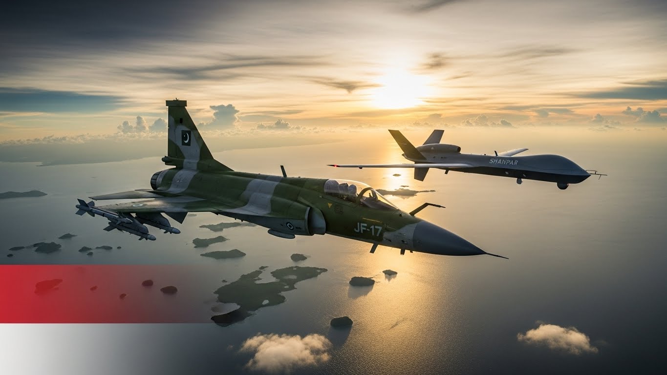From South Asia to Southeast: Pakistan’s Battle-Proven JF-17 and Shahpar Drones Eye Landmark Deal with Indonesia From South Asia to Southeast: Pakistan’s Battle-Proven JF-17 and Shahpar Drones Eye Landmark Deal with Indonesia