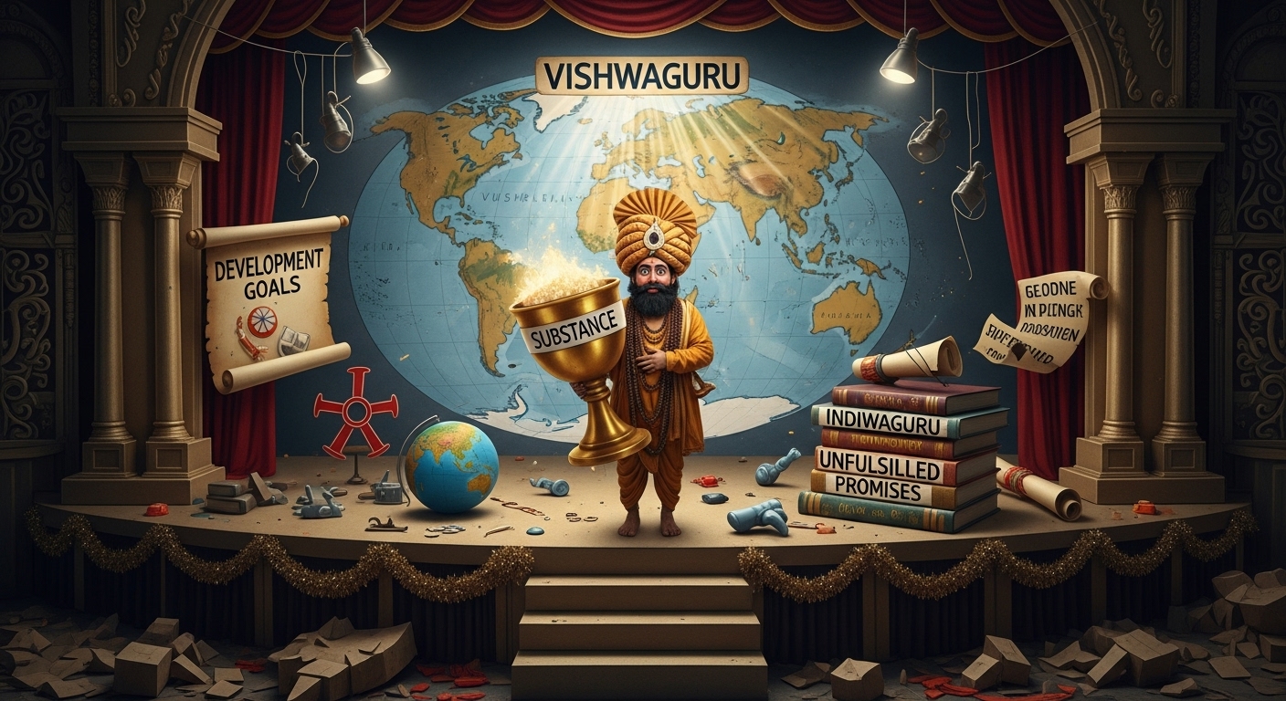 India’s Hollow Vishwaguru Claim: A Struggle for Substance Behind the Spectacle India’s Hollow Vishwaguru Claim: A Struggle for Substance Behind the Spectacle