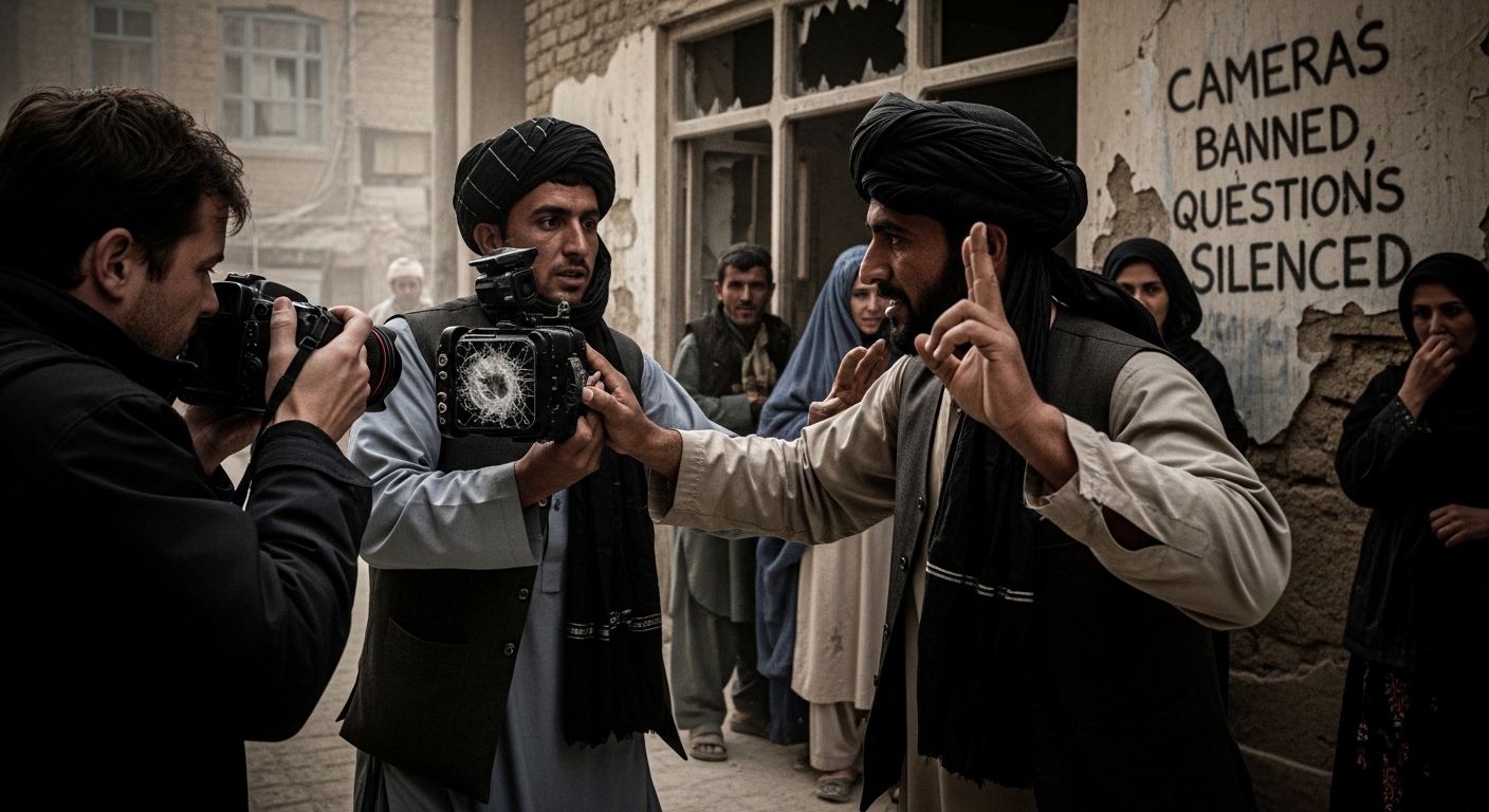 Cameras Banned, Questions Silenced: What the Taliban Don’t Want Seen Cameras Banned, Questions Silenced: What the Taliban Don’t Want Seen