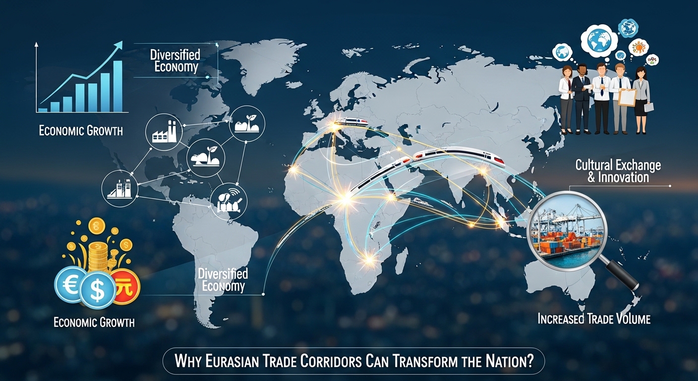 Why Eurasian Trade Corridors Can Transform the Nation? Why Eurasian Trade Corridors Can Transform the Nation?