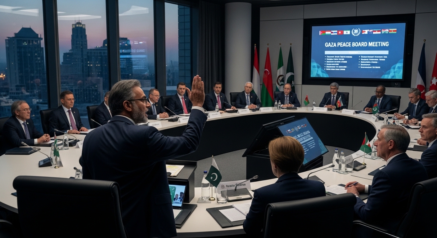 Pakistan Calls for End to Ceasefire Violations at Gaza Peace Board Meeting