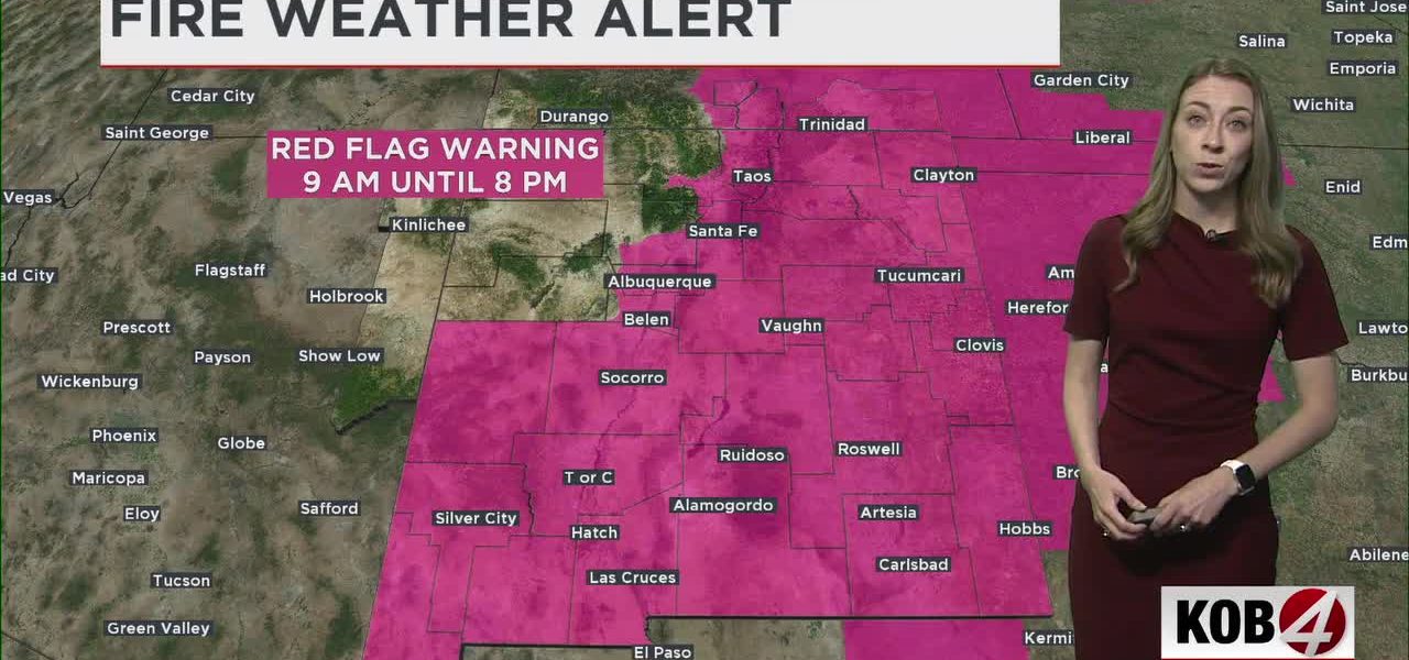 New Mexico Red Flag Warning: Extreme Fire Danger Escalates Amidst High Winds and Dry Conditions