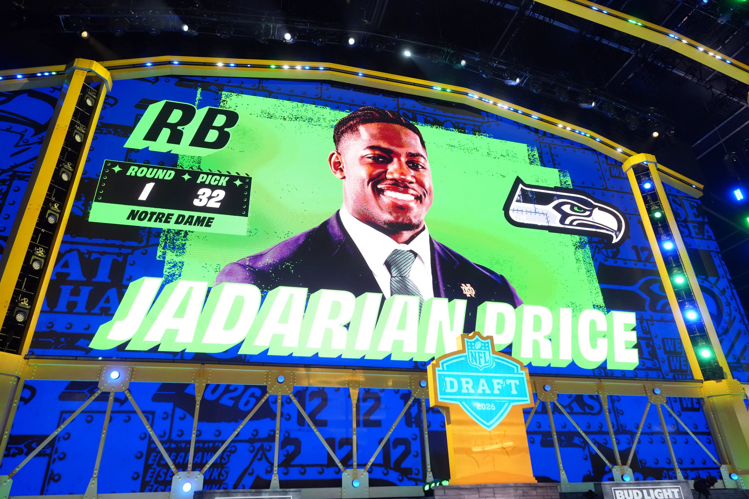 Seahawks Make Unprecedented Draft Gamble on Notre Dame RB Jadarian Price