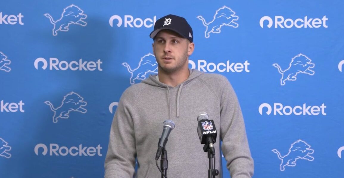 Jared Goff Confident in Detroit Lions Offensive Line Amidst Significant Roster Changes Jared Goff Confident in Detroit Lions Offensive Line Amidst Significant Roster Changes
