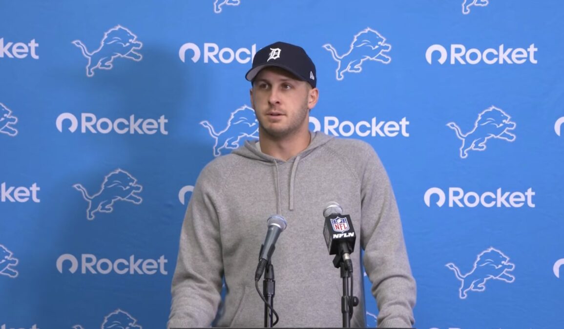 Jared Goff Confident in Detroit Lions Offensive Line Amidst Significant Roster Changes Jared Goff Confident in Detroit Lions Offensive Line Amidst Significant Roster Changes