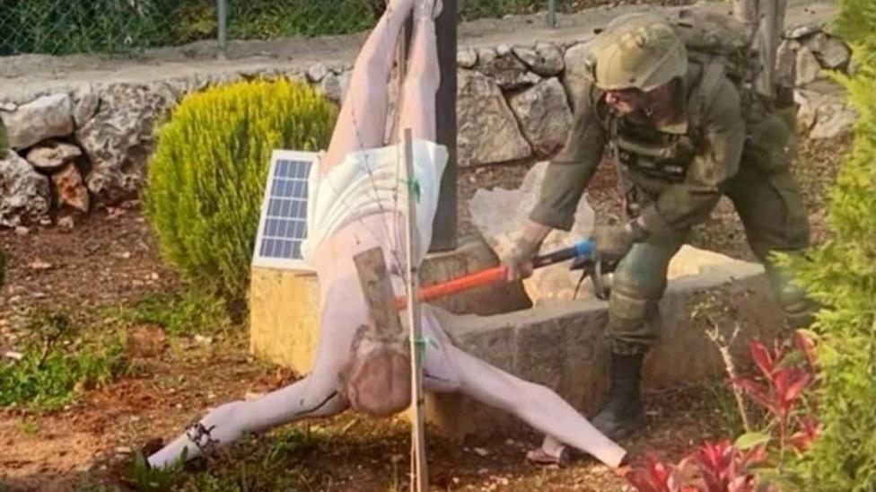 IDF Soldiers Sanctioned for Jesus Statue Vandalism in Southern Lebanon IDF Soldiers Sanctioned for Jesus Statue Vandalism in Southern Lebanon