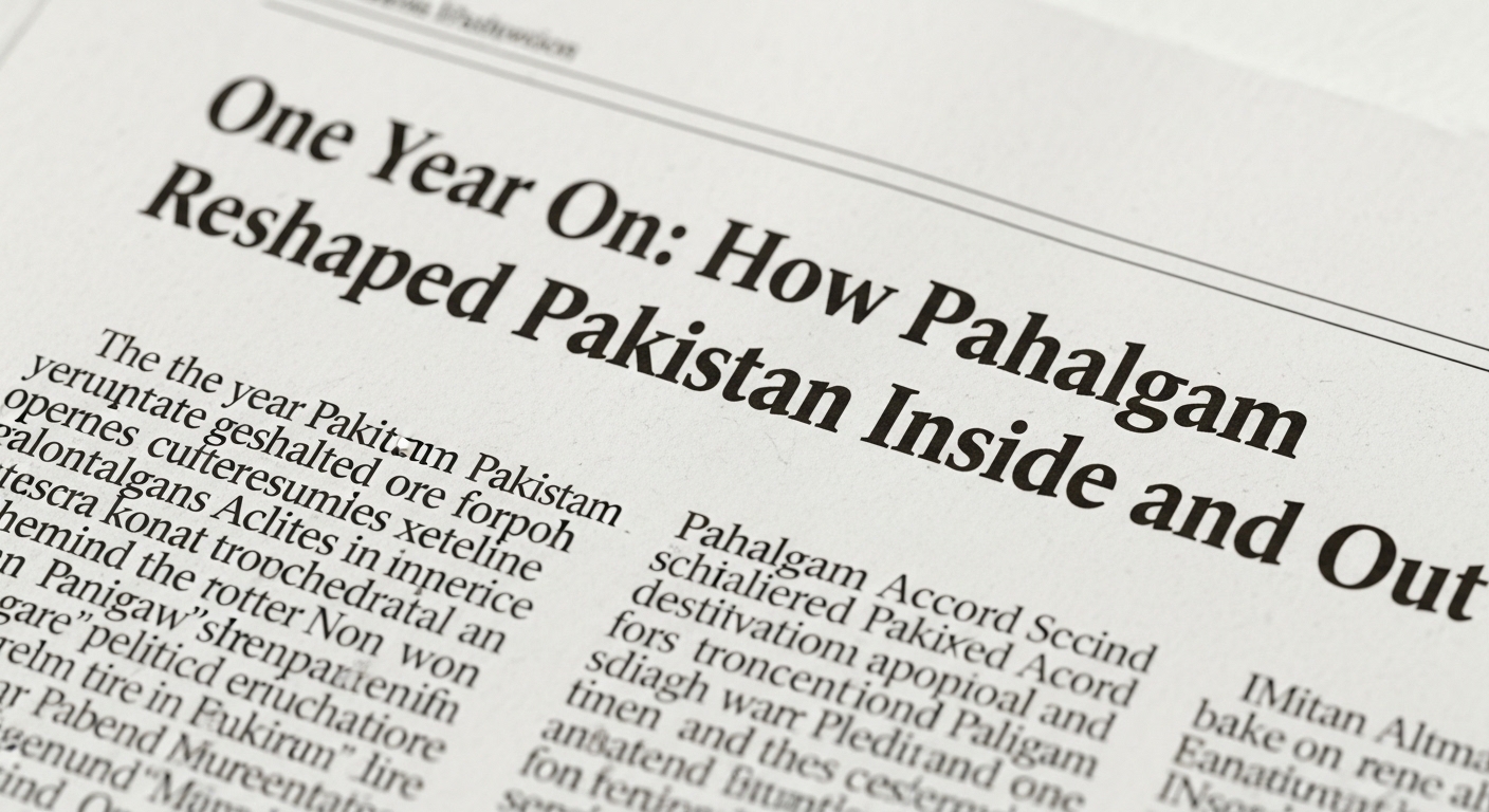 One Year On: How Pahalgam Reshaped Pakistan Inside and Out One Year On: How Pahalgam Reshaped Pakistan Inside and Out