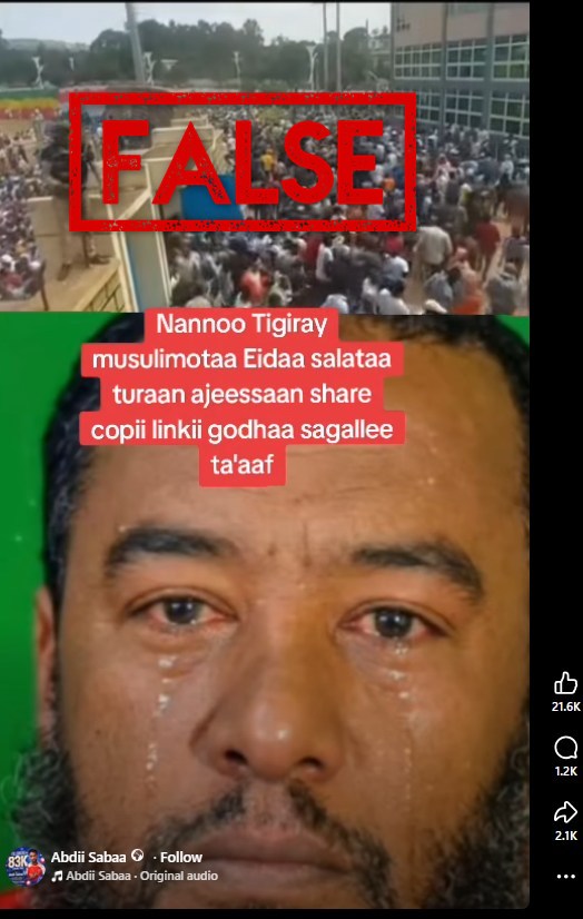 Digital Phantom: How Eid Prayers Became a Propaganda Weapon in Ethiopia’s Fractured Narrative