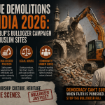 Mosque Demolitions in India 2026: Inside the BJP’s Bulldozer Campaign Against Muslim Sites Mosque Demolitions in India 2026: Inside the BJP’s Bulldozer Campaign Against Muslim Sites