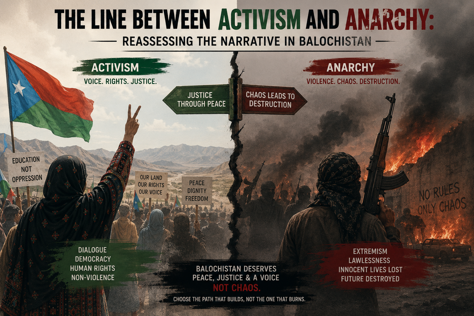 The Line Between Activism and Anarchy: Reassessing the Narrative in Balochistan The Line Between Activism and Anarchy: Reassessing the Narrative in Balochistan