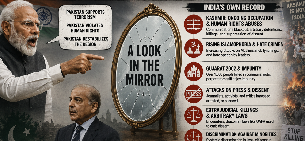 India’s Accusations Against Pakistan Ring Hollow Amid Its Own Record