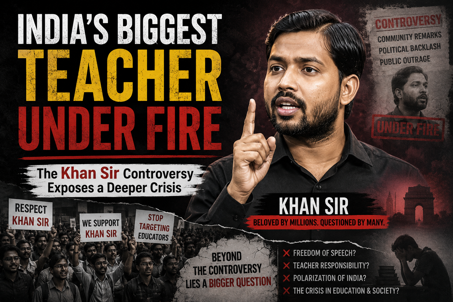 India’s Biggest Teacher Under Fire: The Khan Sir Controversy Exposes a Deeper Crisis India’s Biggest Teacher Under Fire: The Khan Sir Controversy Exposes a Deeper Crisis