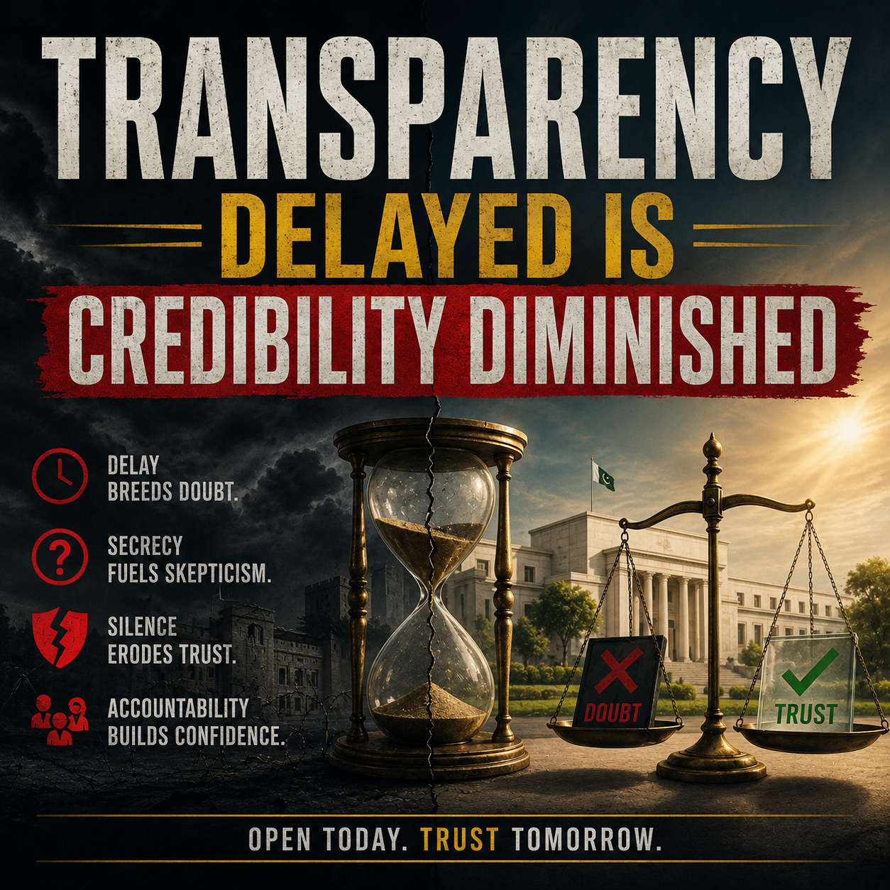 Transparency Delayed Is Credibility Diminished Transparency Delayed Is Credibility Diminished