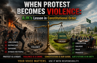 When Protest Becomes Violence: AJK’s Lesson in Constitutional Order When Protest Becomes Violence: AJK’s Lesson in Constitutional Order