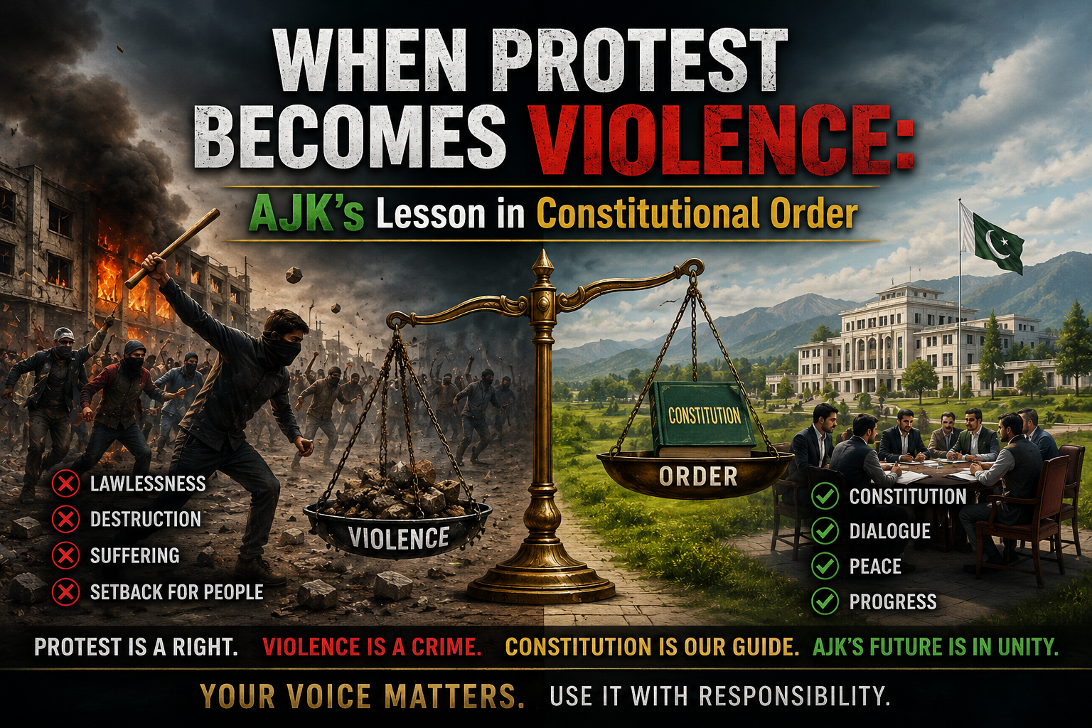 When Protest Becomes Violence: AJK’s Lesson in Constitutional Order