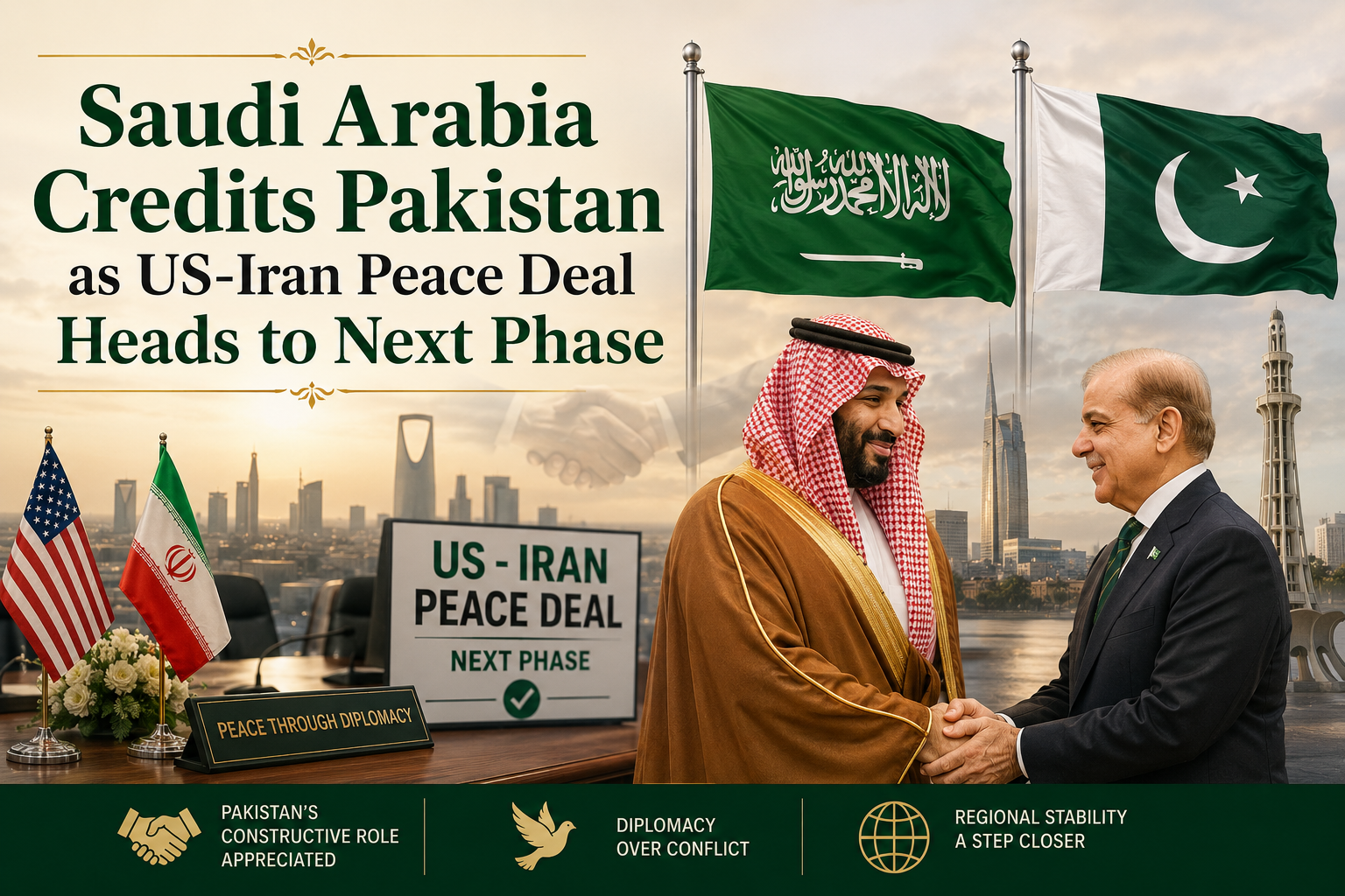 Saudi Arabia Credits Pakistan as US-Iran Peace Deal Heads to Next Phase Saudi Arabia Credits Pakistan as US-Iran Peace Deal Heads to Next Phase