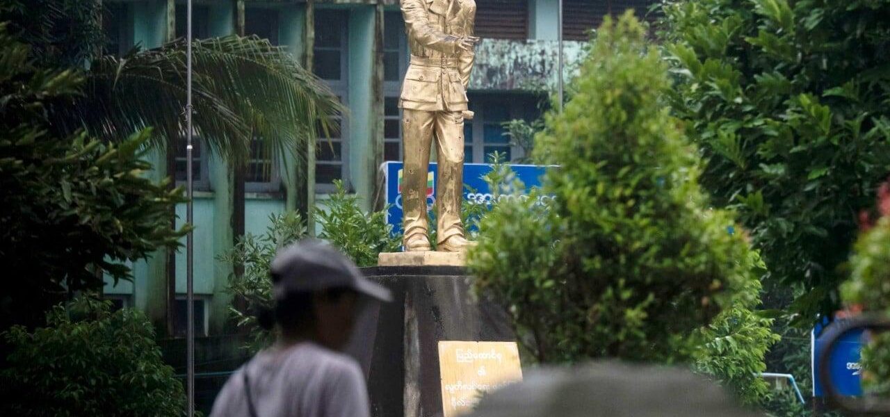 Myanmar Junta Systematically Removes Aung San Statues Amid Political Tensions Myanmar Junta Systematically Removes Aung San Statues Amid Political Tensions