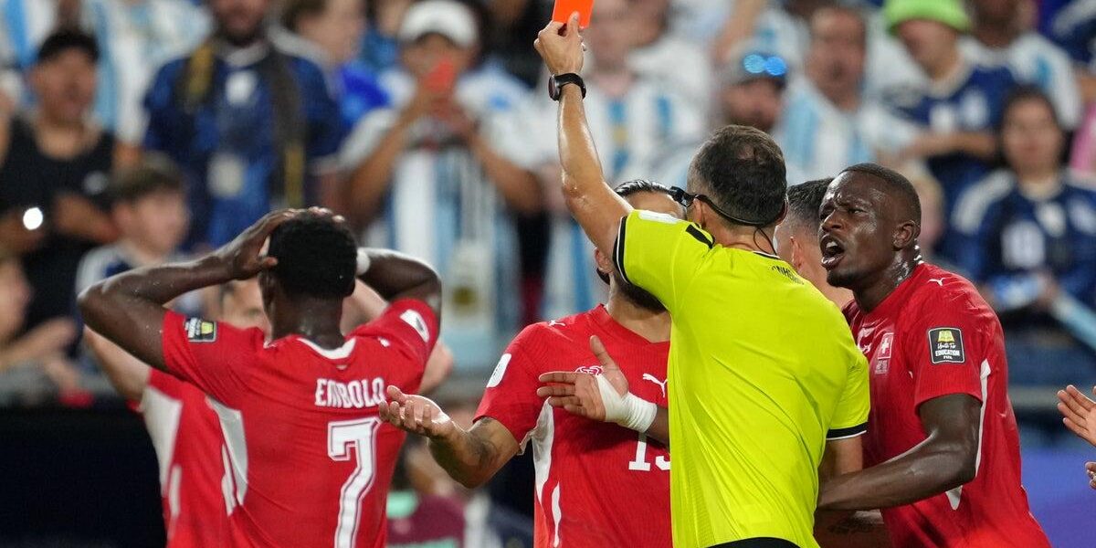 Football Authorities Admit Breel Embolo’s Red Card Against Argentina Was Erroneous