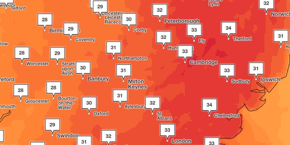 UK Heatwave Alert: Temperatures Expected to Hit 34C, Severe Wildfires Threaten South East UK Heatwave Alert: Temperatures Expected to Hit 34C, Severe Wildfires Threaten South East