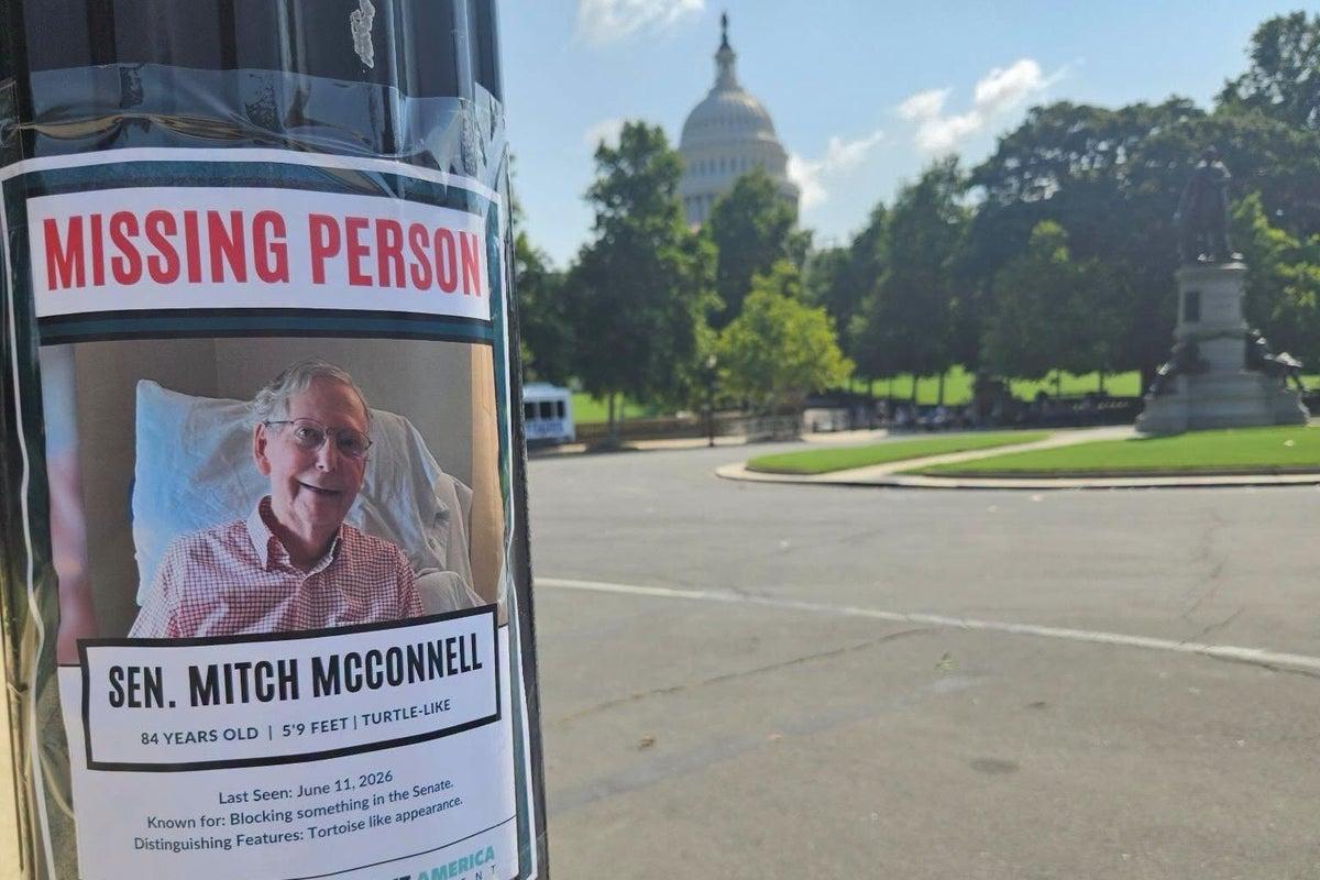 Posters Featuring Senator Mitch McConnell Appear in Washington D.C. Posters Featuring Senator Mitch McConnell Appear in Washington D.C.