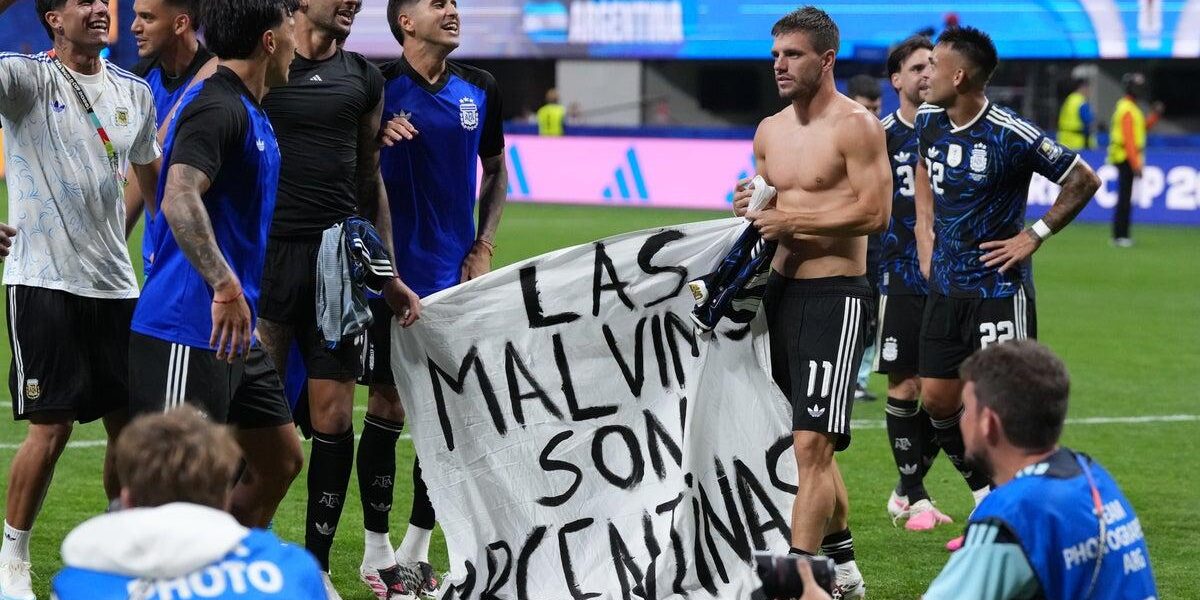 Argentina’s World Cup Banner Rekindles Falklands Dispute Argentina’s World Cup Banner Rekindles Falklands Dispute