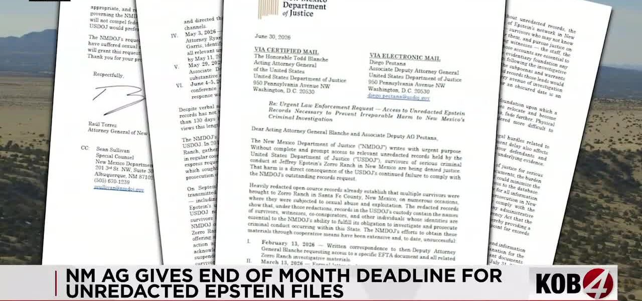 Shadow Games: NM Attorney General’s Lone Stand Against Federal Secrecy in Epstein Saga Shadow Games: NM Attorney General’s Lone Stand Against Federal Secrecy in Epstein Saga