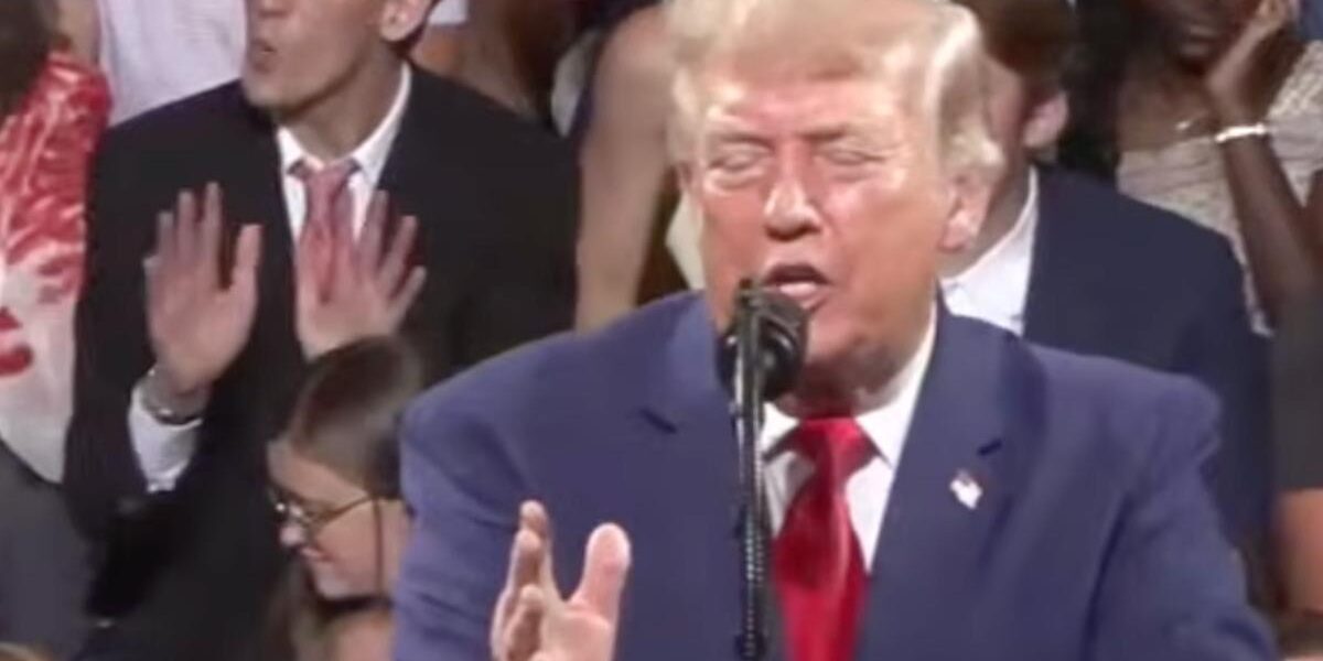Man Mimics Trump’s Signature Hand Moves During Georgia Rally Speech