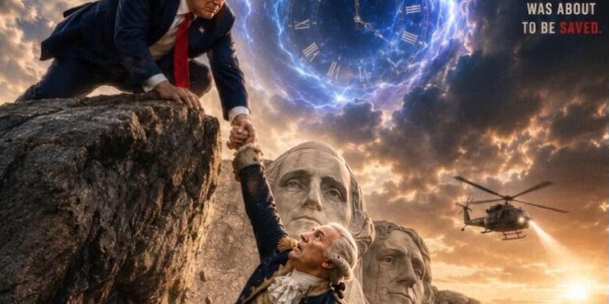 Trump’s Time Travel Antics: Saving George Washington and Confronting Iran Trump’s Time Travel Antics: Saving George Washington and Confronting Iran