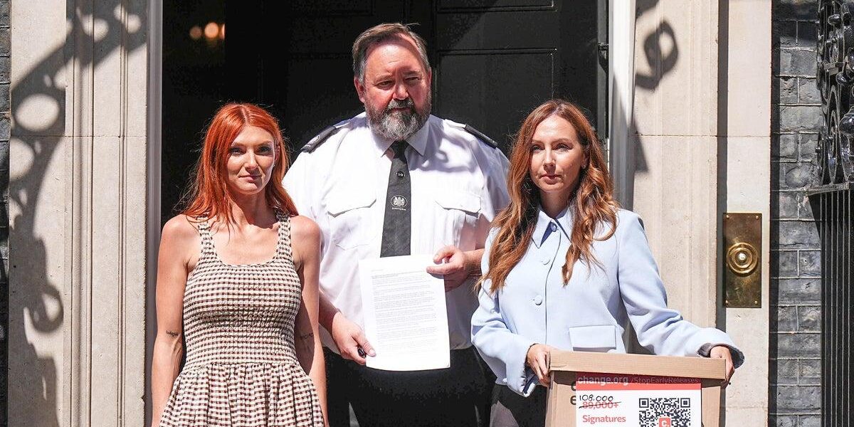 Abuse Survivor Delivers Petition to No 10 Demanding Exclusion of Sex Offenders from Early Release Scheme Abuse Survivor Delivers Petition to No 10 Demanding Exclusion of Sex Offenders from Early Release Scheme