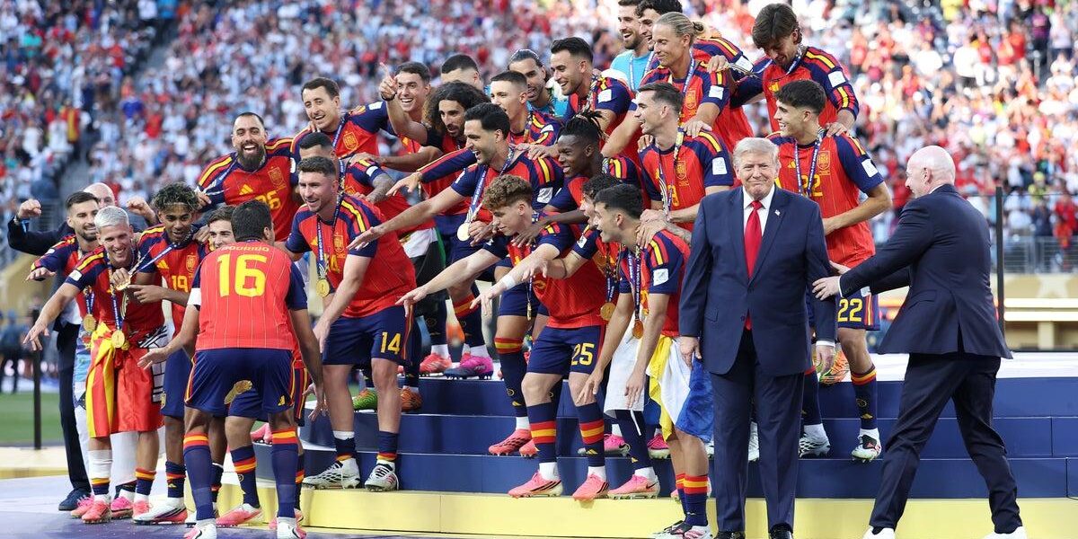 Former US President Trump Disrupts Spain’s World Cup Victory Celebration Former US President Trump Disrupts Spain’s World Cup Victory Celebration