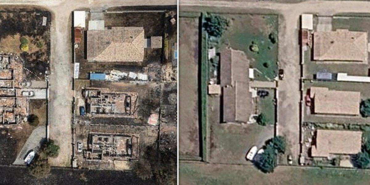 France and Spain Wildfires: Aerial Photos Show Extensive Damage, Entire Villages Ravaged France and Spain Wildfires: Aerial Photos Show Extensive Damage, Entire Villages Ravaged
