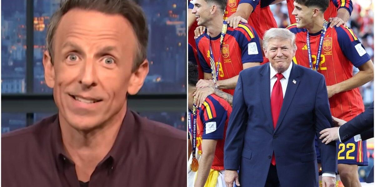 Seth Meyers Criticizes Trump for Celebrating Spain’s World Cup Win Amid Trade Embargo Seth Meyers Criticizes Trump for Celebrating Spain’s World Cup Win Amid Trade Embargo