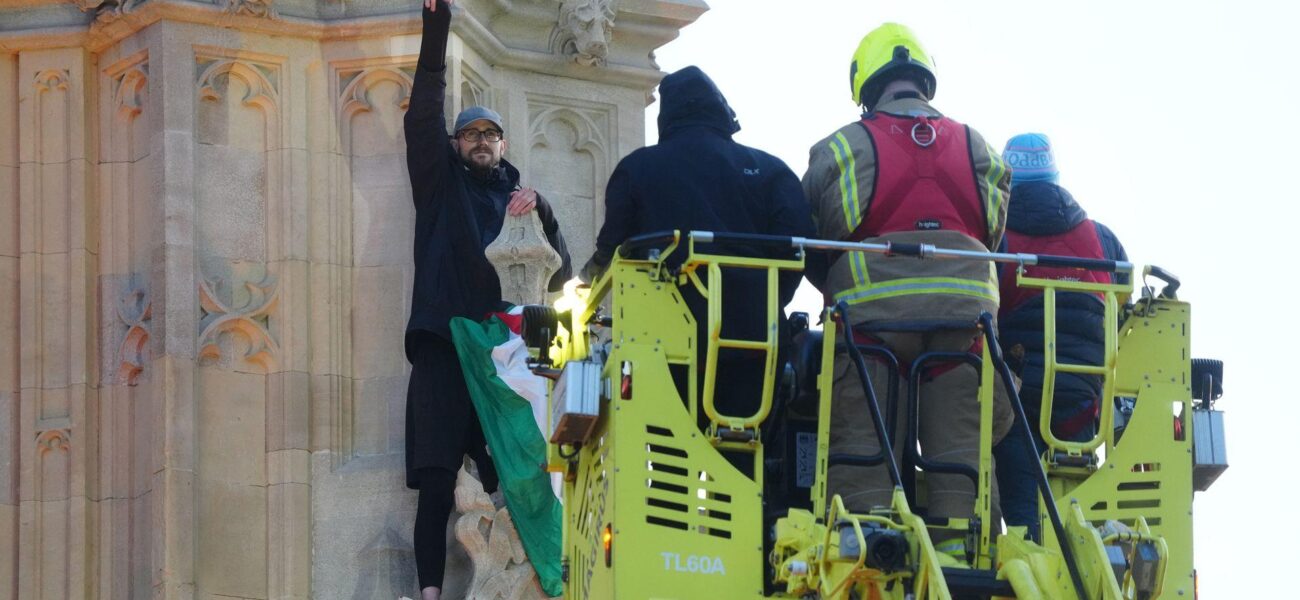 Pro-Palestine Protester Avoids Jail After Climbing Big Ben Tower Pro-Palestine Protester Avoids Jail After Climbing Big Ben Tower
