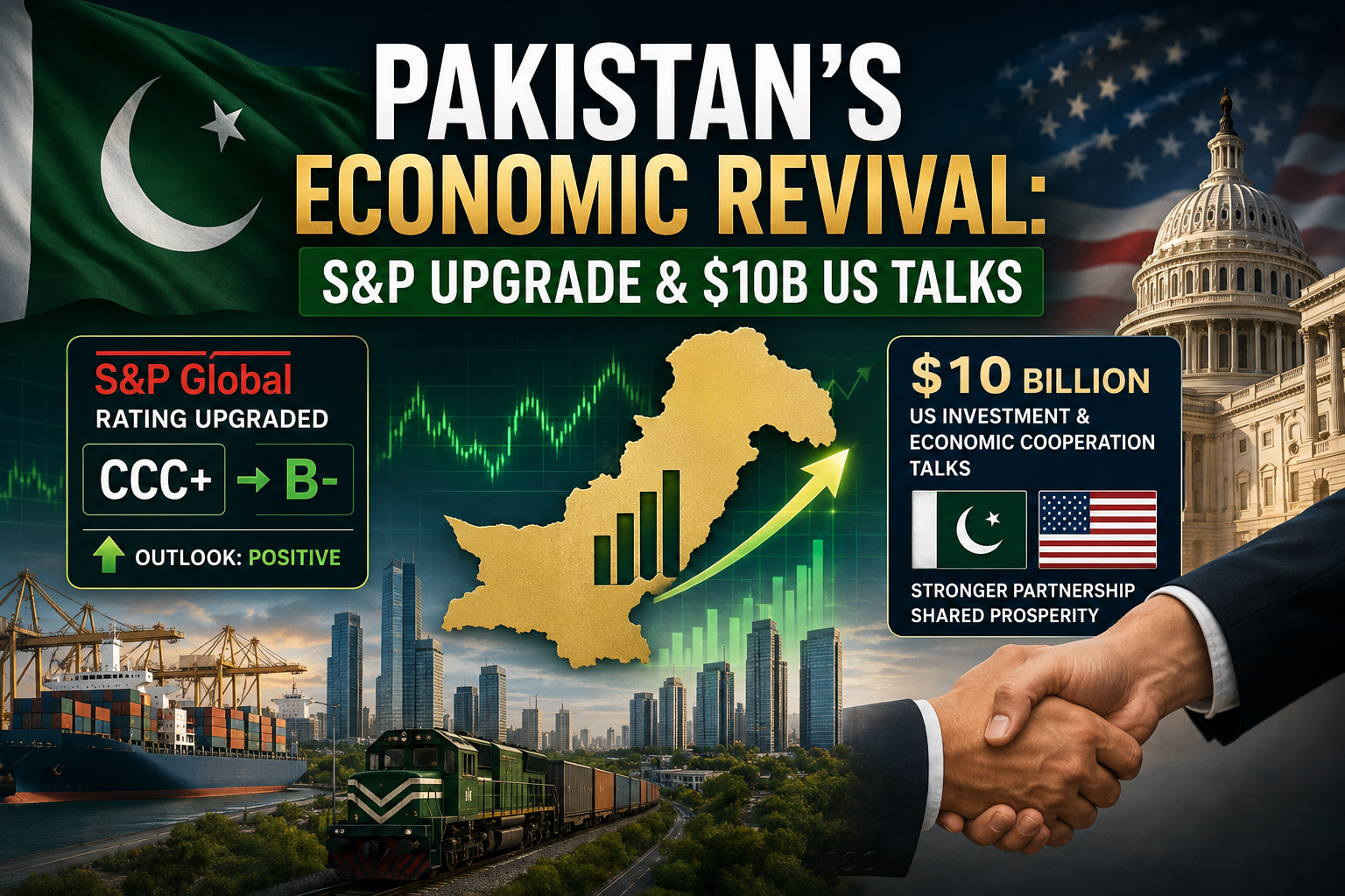 Pakistan’s Economic Revival: S&P Upgrade & $10B US Talks