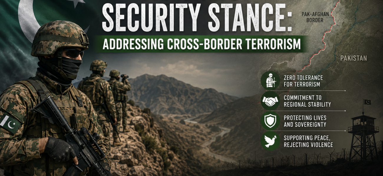 Pakistan’s Security Stance: Addressing Cross-Border Terrorism Pakistan’s Security Stance: Addressing Cross-Border Terrorism