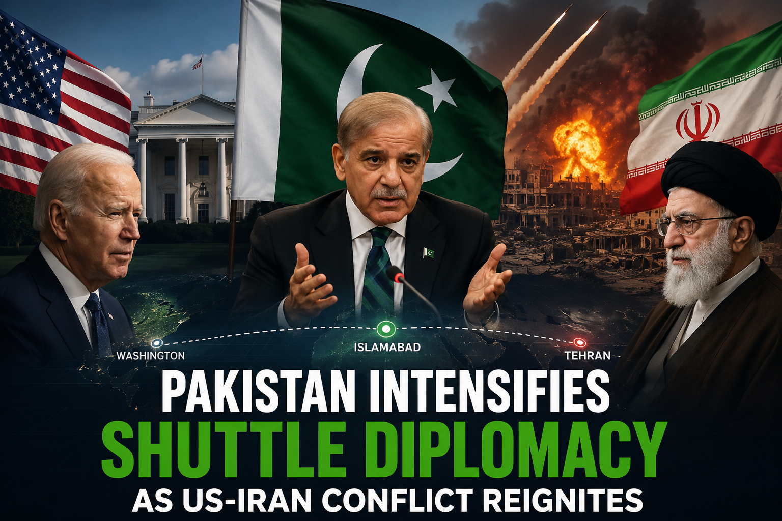 Pakistan Intensifies Shuttle Diplomacy as US-Iran Conflict Reignites Pakistan Intensifies Shuttle Diplomacy as US-Iran Conflict Reignites