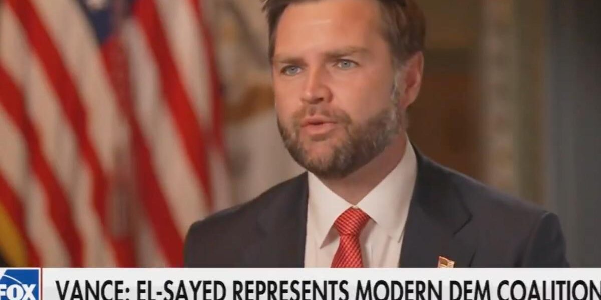 Vance Criticizes Michigan Senate Candidate El-Sayed, Claims Support from ‘Self-Hating White Liberals’ Vance Criticizes Michigan Senate Candidate El-Sayed, Claims Support from ‘Self-Hating White Liberals’