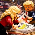 Former President Trump and Aide Natalie Harp Featured in AI-Generated LEGO Parody Video
