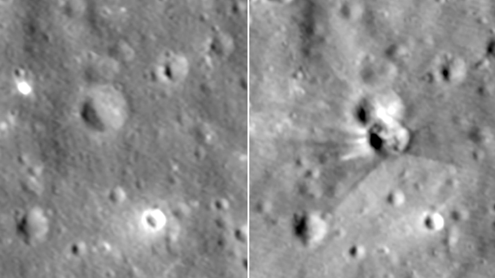 NASA Releases Before and After Images of Moon Crater Following SpaceX Crash