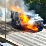 M6 Motorway Severe Delays After Lorry Fire Incident M6 Motorway Severe Delays After Lorry Fire Incident