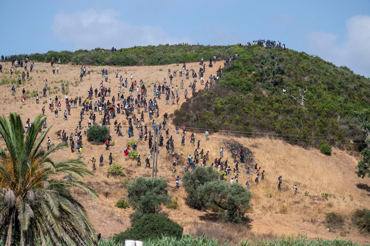 Moroccan Authorities Detain Nearly 300 Migrants Near Ceuta Moroccan Authorities Detain Nearly 300 Migrants Near Ceuta