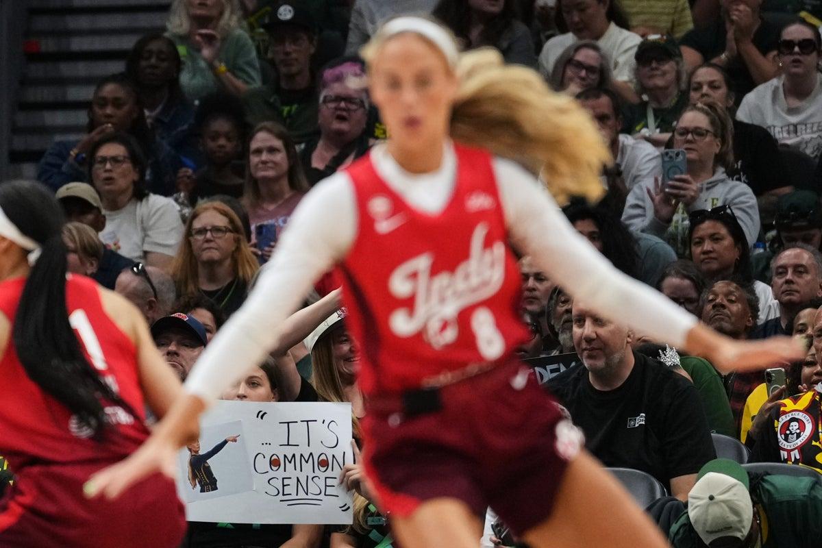 Sophie Cunningham Unfazed by Transgender Sports Protests at Fever Games Sophie Cunningham Unfazed by Transgender Sports Protests at Fever Games