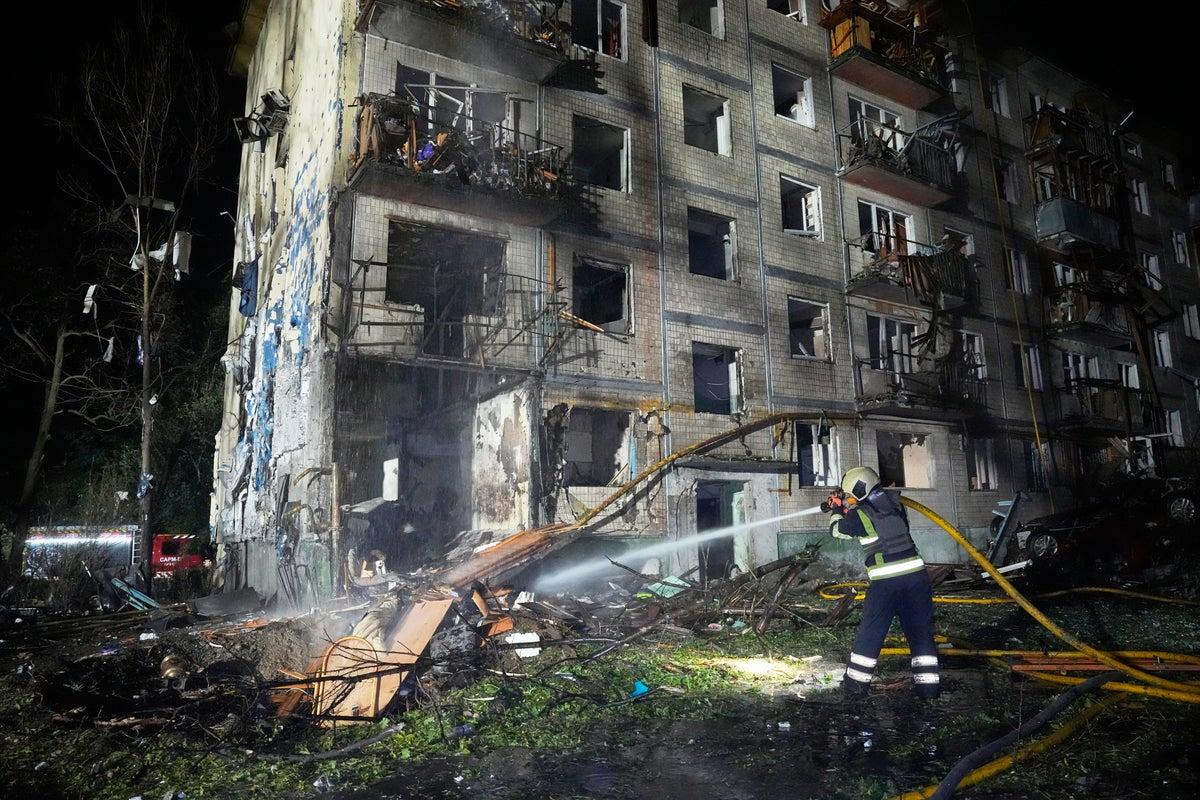Russian Missile and Drone Attack on Kyiv Kills 3, Wounds Dozens